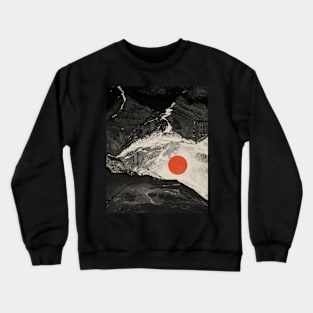 Red moon Minimal landscape 8 Crewneck Sweatshirt